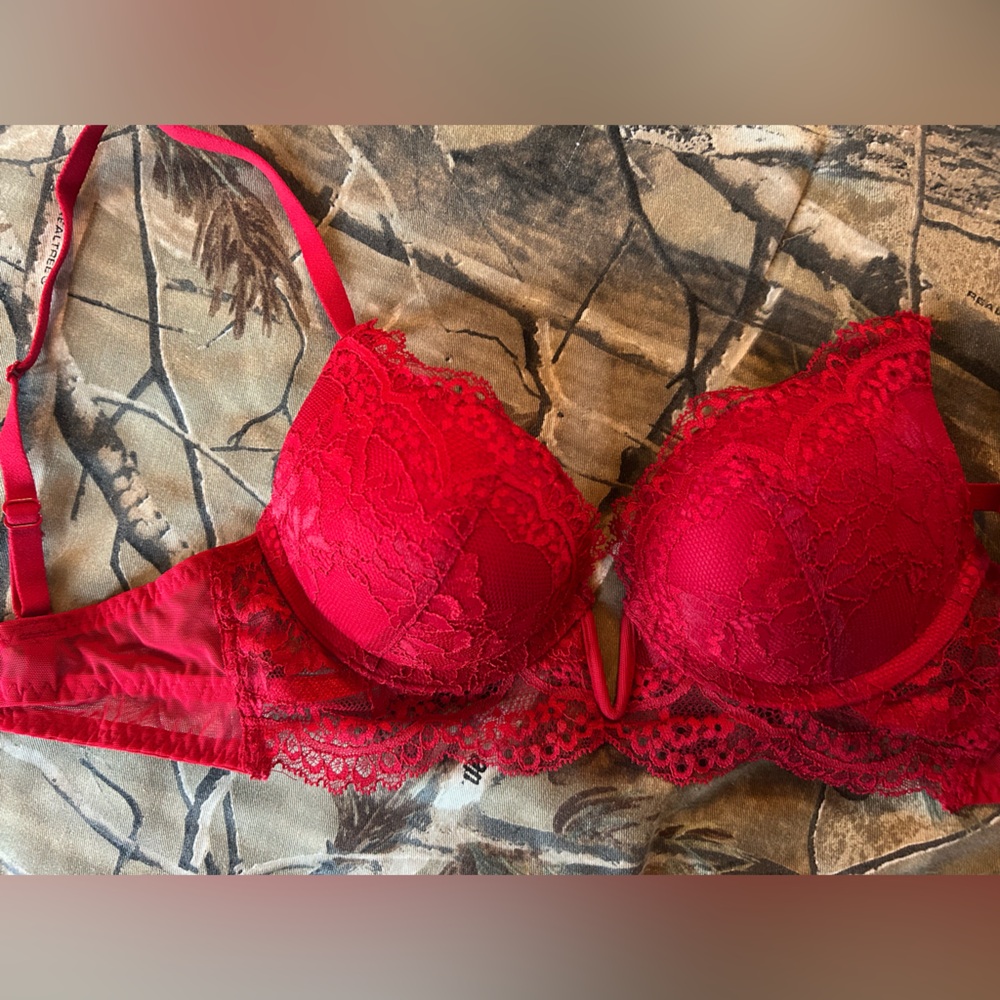 La SENZA Vibrant Red Lace Bra